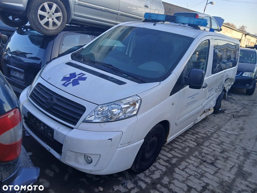 fiat scudo karetka sanitarka maska zderzak lampa grill błotnik drzwi zbiornik paliwa szyba - 1