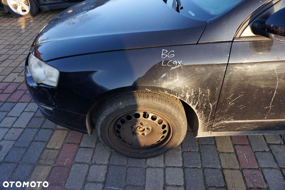 MASKA ZDERZAK BŁOTNIKI LAMPY PASSAT B6 LC9X  VOLKSWAGEN 2005-2010 CZARNY PRZÓD KOMPLETNY - 15
