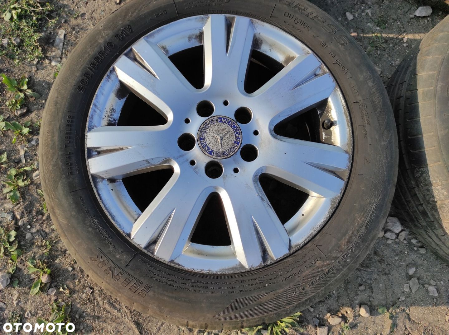 MERCEDES A2044012602 FELGI ALUMINIOWE KOŁA OPONY 205/55 R16 7jx16 ET43 - 5