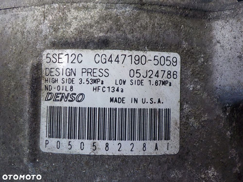 SPRĘŻARKA KLIMATYZACJI JEEP DODGE 447190-5059 - 4