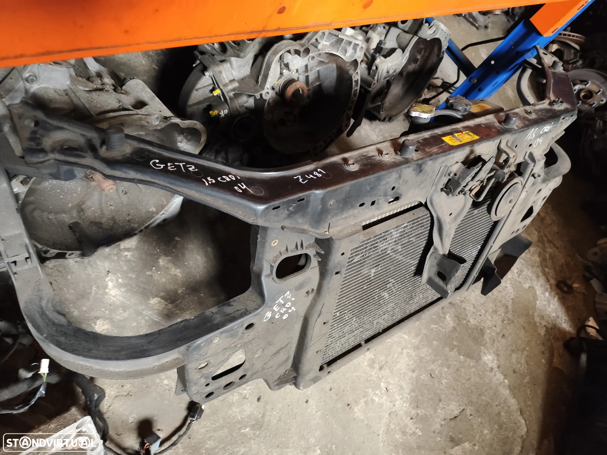HYUNDAI GETZ 1.5 CDRI FRENTE FIBRA RADIADOR TERMOVENTILADOR - Z481 - 3