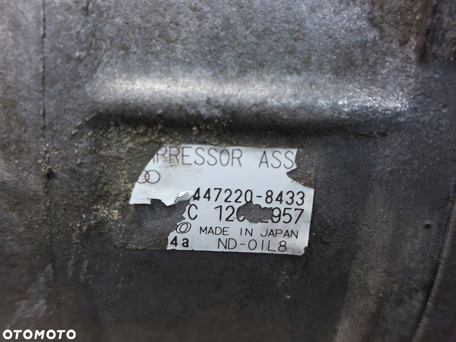 SPRĘŻARKA KOMPRESOR KLIMATYZACJI AUDI A4 B6 2.5 TDI 447220-8433 - 2