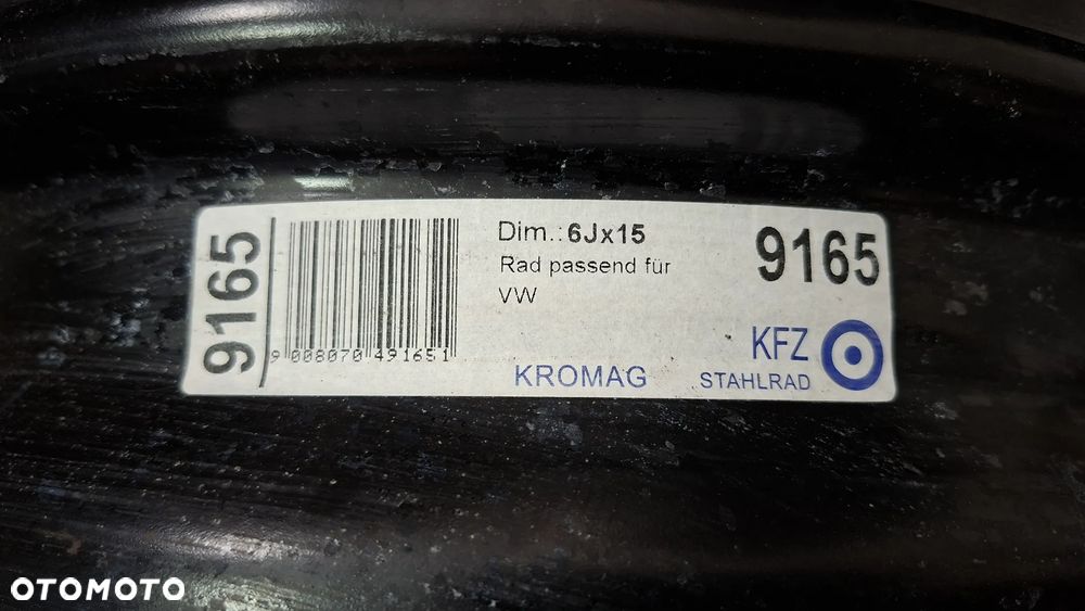 Felgi Stalowe 15 Volkswagen 5x112 ET 47 - 7