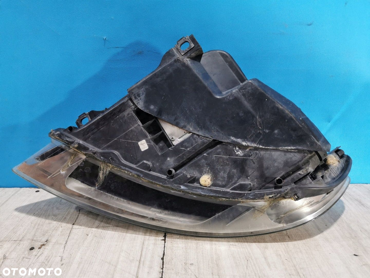 Audi Q7 I 4L 2005/2010 lampa reflektor prawa przód Bi-xenon Anglik - 4