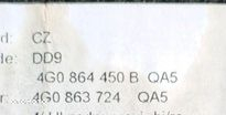 AUDI A6 C7 4G DYWANIKI WELUROWE PRZÓD TYŁ KOMPLET ORYG - 4