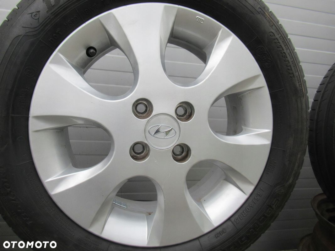 ALU+OPONY LATO R15 HYUNDAI i20,KIA RIO,MAZDA 2,TOYOTA YARIS,iQ,SWIFT - 3