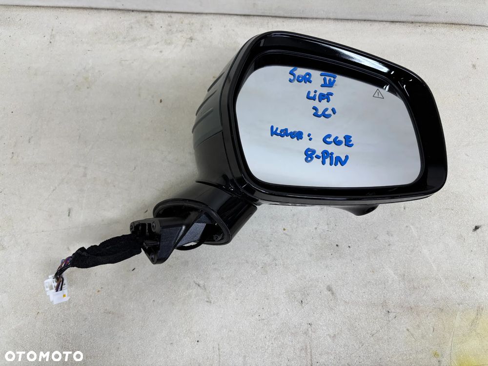 Lusterko Prawe Kia Sorento IV 4 Lift MQ4 2025-2026 PIN 8 MQ4 KOLOR CGE - 2