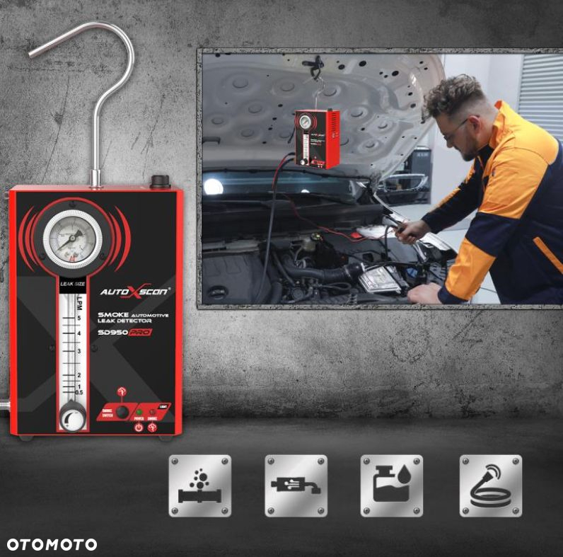 TESTER SZCZELNOŚCI SILNIKA RUR WĘŻY GENERATOR DYMU - 6