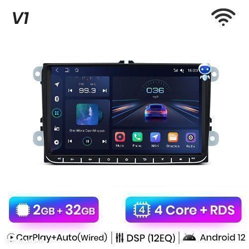 Radio nawigacja Volkswagen VW Passat B6 B7 CC Tiguan GOLF Android 2GB - 2