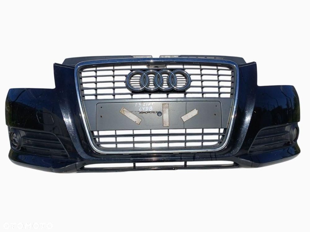 ZDERZAK PRZÓD PRZEDNI CZARNY AUDI A3 8P LIFT KOD LAKIERU LY9B 8P0807437H