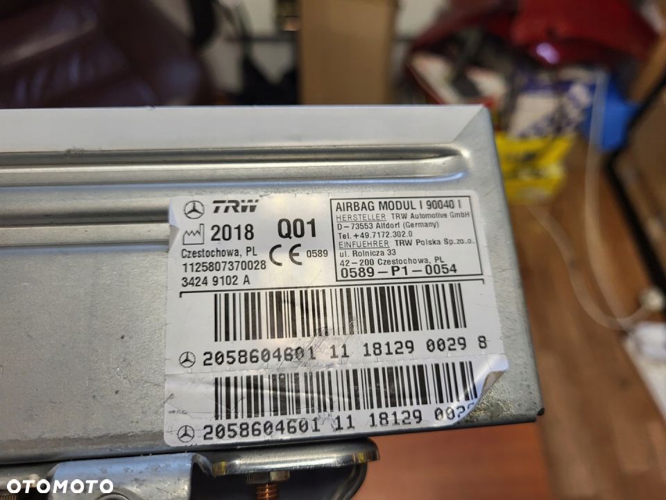 PODUSZKA KANAPY TYLNA PRAWA MERCEDES W205 CC - 2