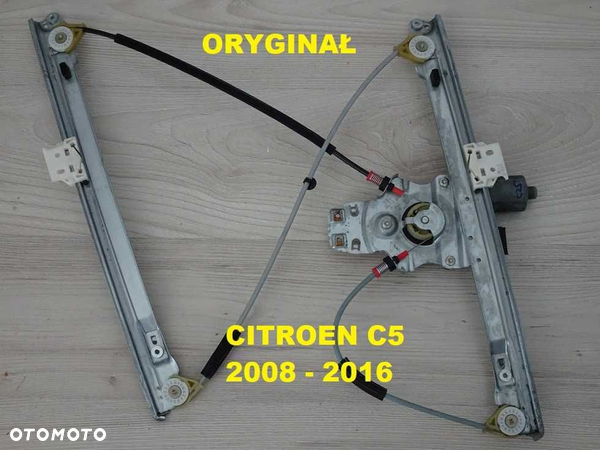 Podnośnik Mechanizm Szyby Citroen C5 Przód Prawy 08-16 Oryginał (1b2)