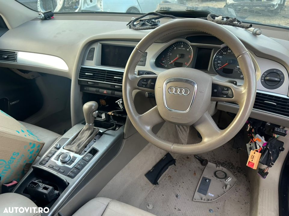 DEZMEMBREZ Piese AUDI A6 C6 Salon Break Limuzina Motor 1.8 TFSI Benzina 2.0 2.7 3.0 Diesel Cod BRE BLB BMK 140 CP 180 CP Diesel Euro 4 5 Cutie de Viteze Automata Manuala Bara Fata completa Capota Far Portiera Usa fata spate stanga dreapta portbagaj bara spate stop tripla volan airbag cu comenzi S Line  An 2005-2009 - 7