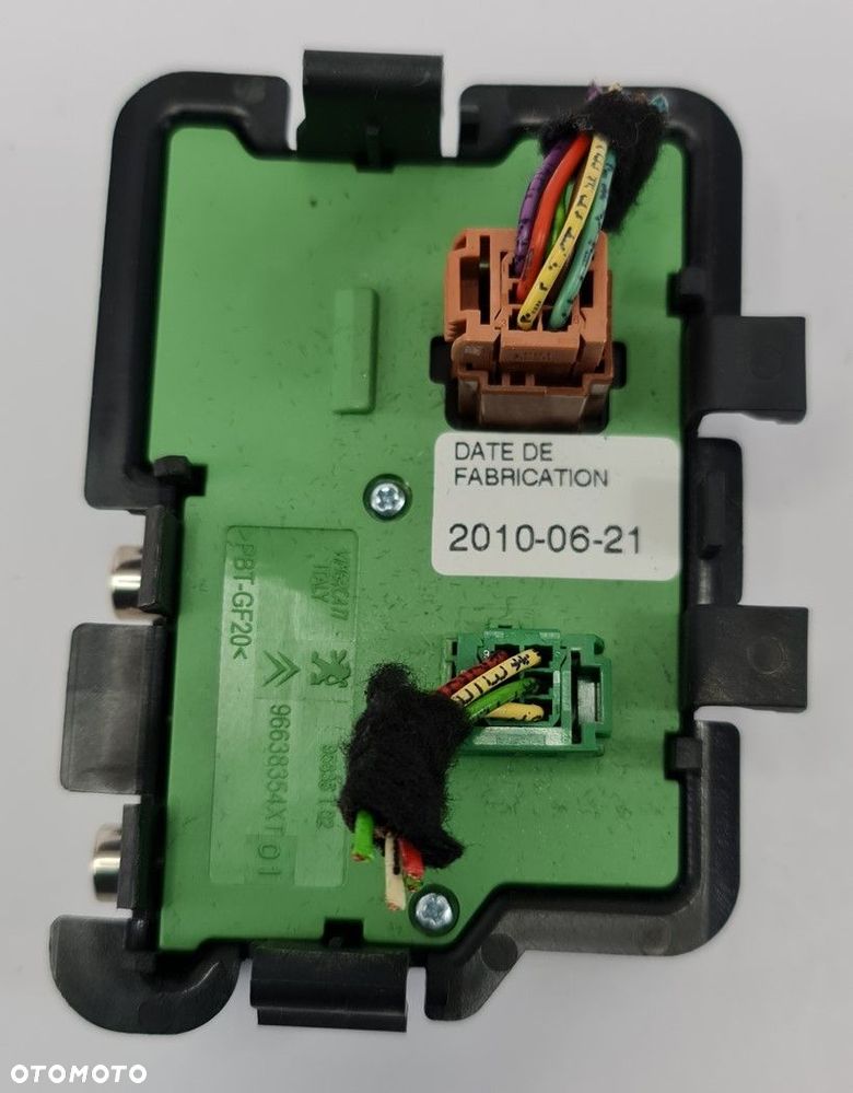 MODUŁ AUDIO CZYTNIK SD CITROEN C5 X7 96638354XT - 2