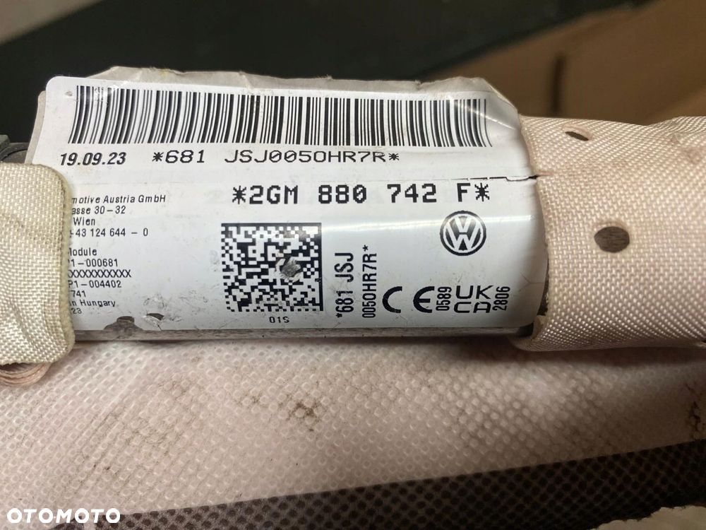 kurtyna airbag vw t-cross lewa 2gm880741f lub prawa 2gm880742f - 3