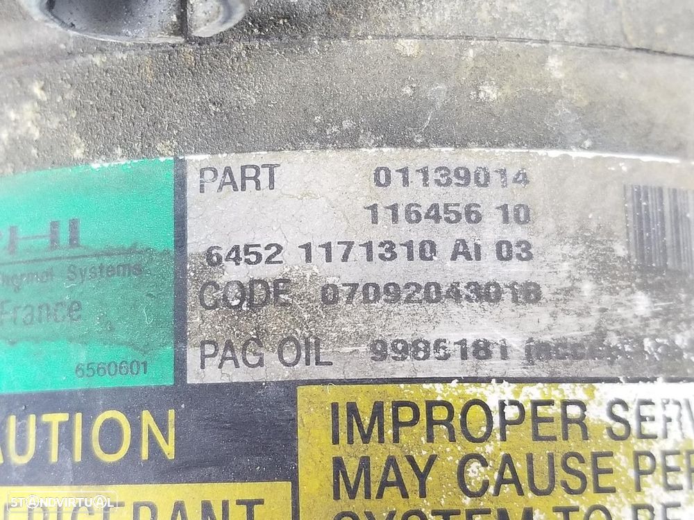 COMPRESSOR AR CONDICIONADO MINI MINI 2002 -64521171310 - 1