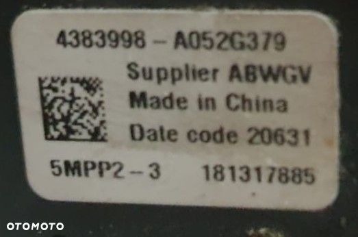 CZUJNIK CIŚNIENIA DPF DAF XF / XG 106 4383998 181317885 ORYGINAŁ - 4