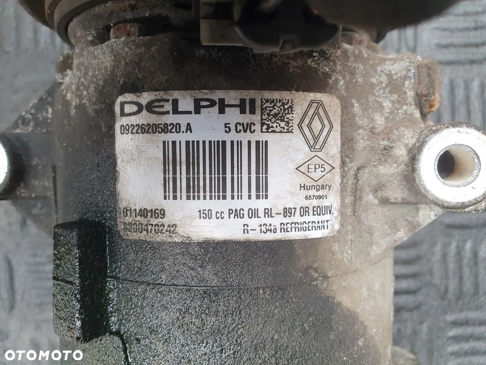 SPRĘŻARKA KLIMATYZACJI RENAULT SCENIC II MEGANE II 1.5 DCI 8200470242 - 2