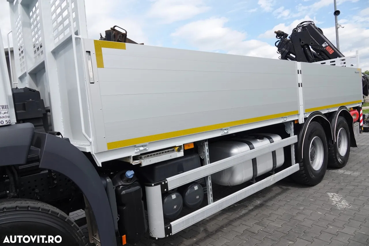 Mercedes-Benz AROCS 2640/ 6x4 / TRANSMISIE - 6,5 M / HDS HIAB 158 DS-4 / extensie: 12,5 M / EURO 6 / RADIOCOMANDĂ / ROTATOR / FURCI / 2020 - 10