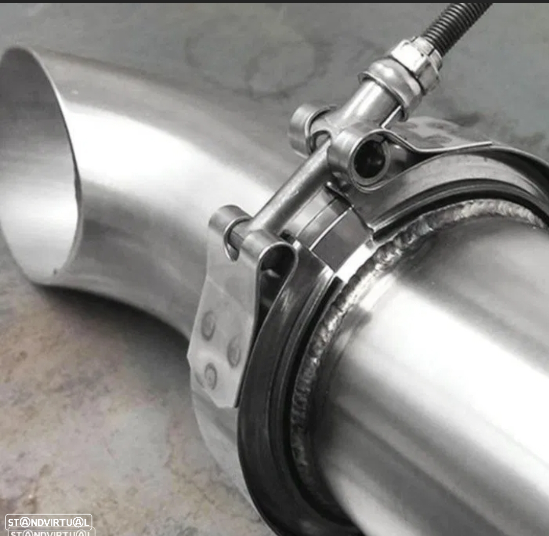 Braçadeira V Band Inox 2.75" (70mm) - Escapes - 2