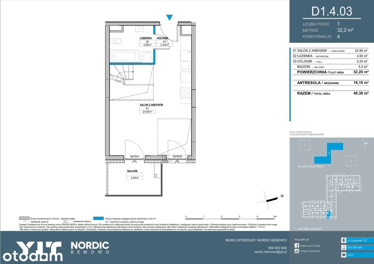 2-pokojowe mieszkanie 48m2 + balkon Bez Prowizji - Pełny obrazek: 3/10
