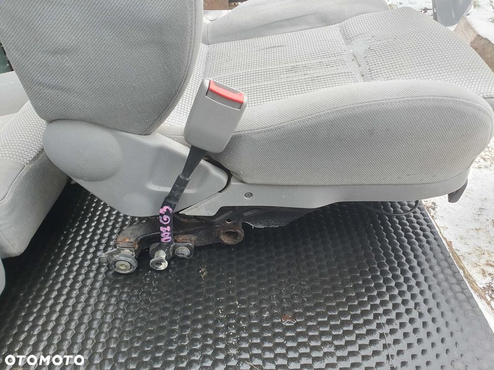 Fotele Fotel Kanapa Welur Jasne Siwe Podlokietnik VW Golf IV 4 3 drzwi komplet - 14