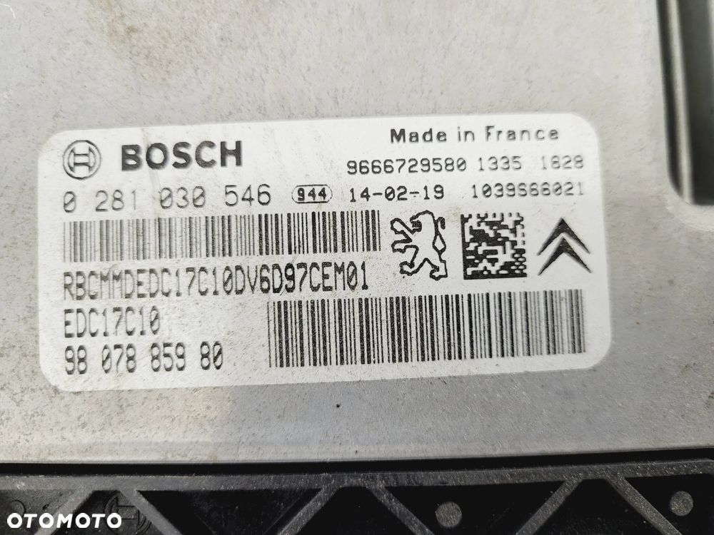 STEROWNIK SILNIKA KOMPUTER PEUGEOT PARTNER CITROEN BERLINGO III 2008-2018 CZĘŚCI - 7