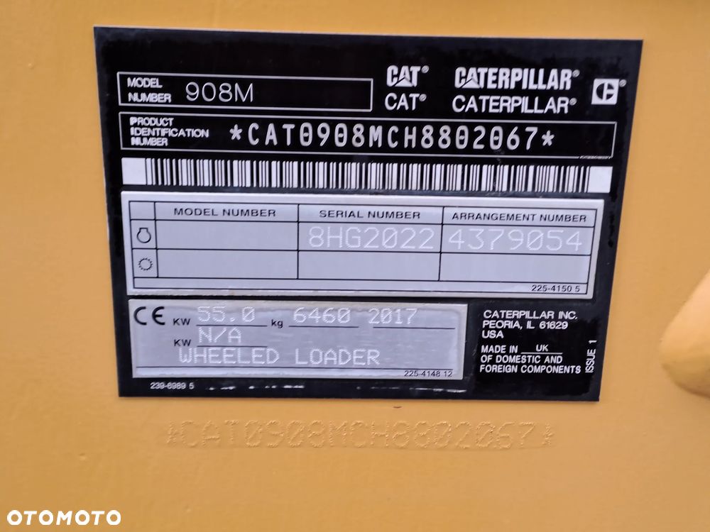 Caterpillar CAT 908M/2017 ROK/ Z NIEMIEC/906 907 / 406 407 409/ - 19