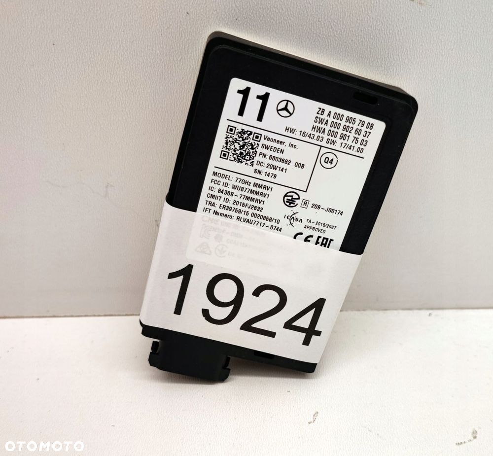 MERCEDES RADAR MODUŁ DISTRONIC A0009057908 - 7