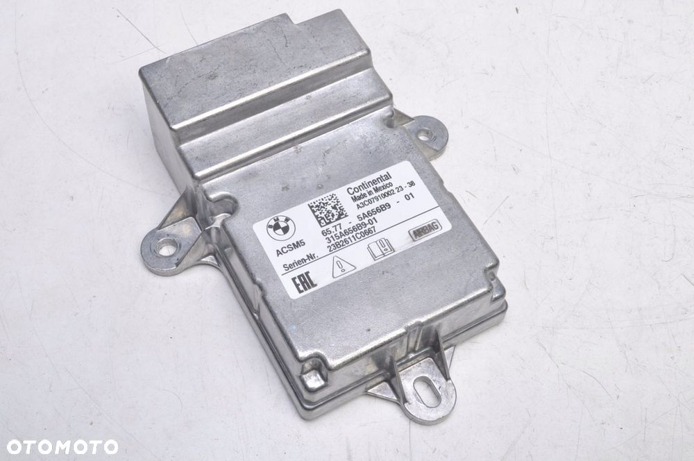 BMW G01 G20 G30 SENSOR PODUSZKI AIRBAG 23R WYSTRZAŁ 5A656B9 - 1