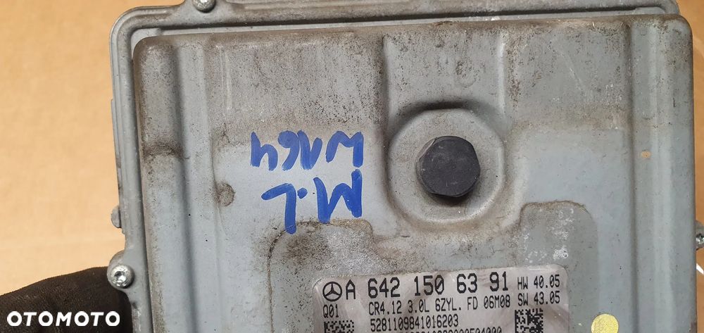 Komputer sterownik silnika Mercedes ML W164 3.0 CDI A6421506391 - 6