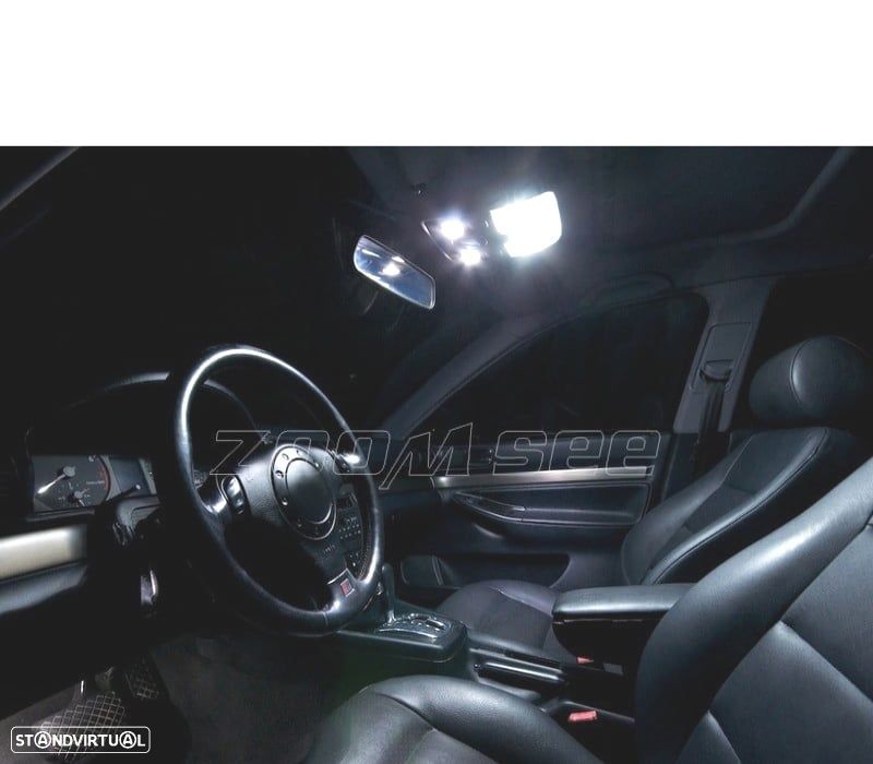 KIT COMPLETO 12 LAMPADAS LED INTERIOR PARA AUDI A4 B5 SEDAN 96-01 - 3