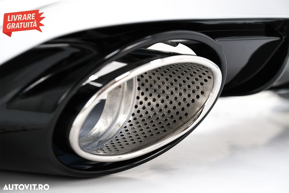 Difuzor Bara Spate si Ornamente Evacuare Audi A6 4G Facelift (2015-2018) RS6 Desig- livrare gratuita - 10