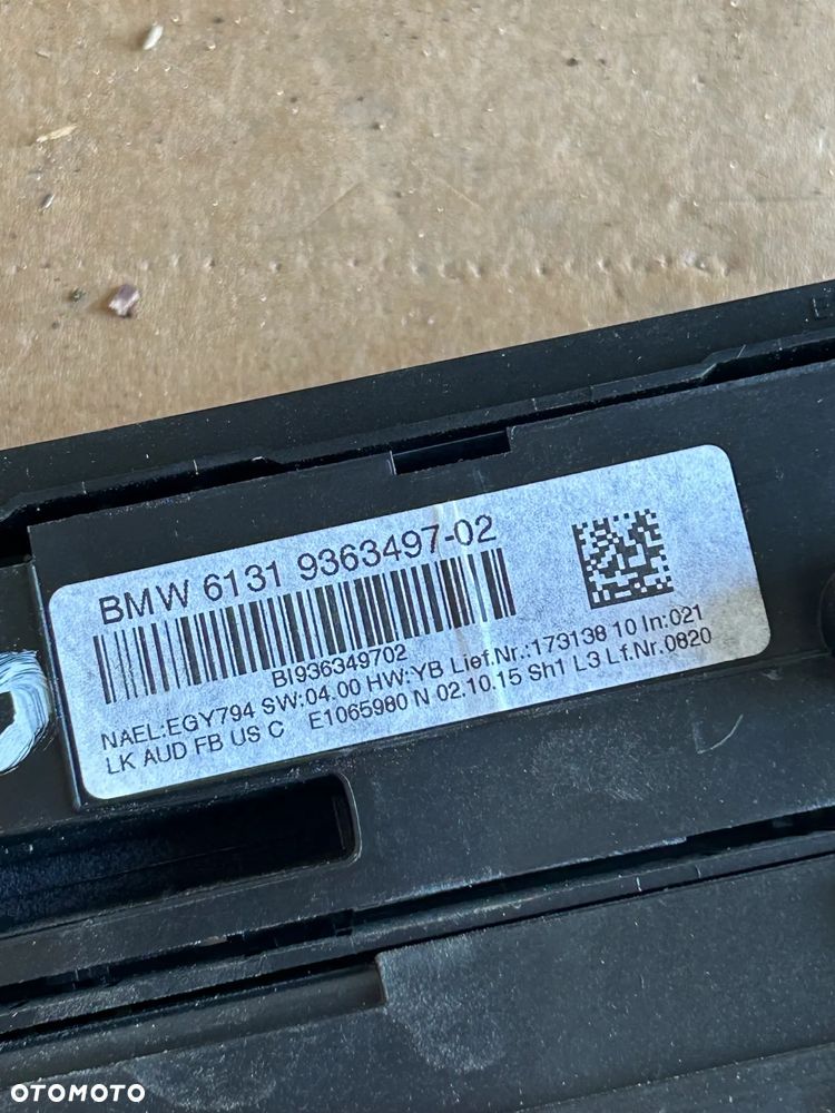 PANEL KLIMATYZACJI BMW F20 F30 9363497 - 3