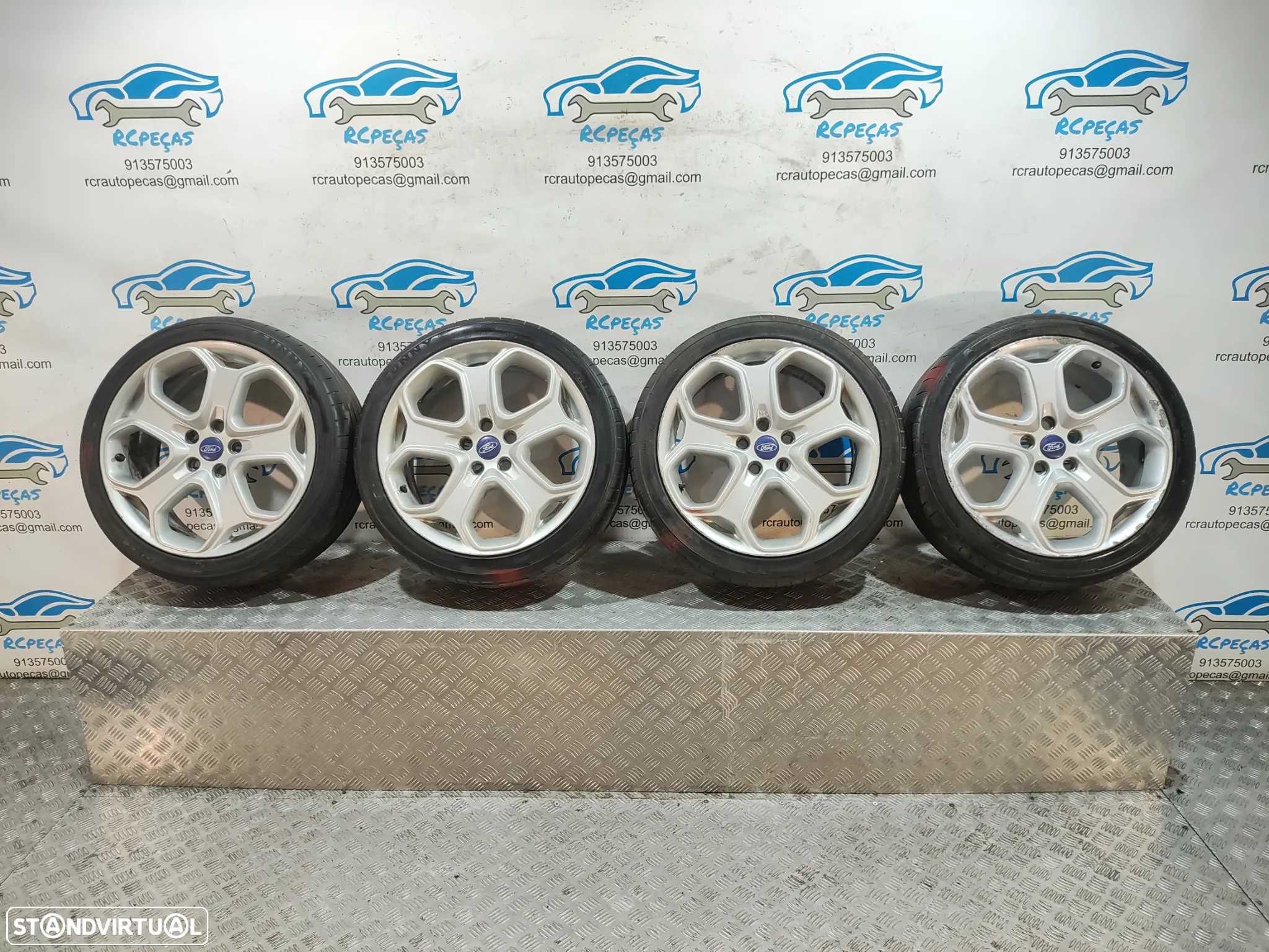 Conjunto Jantes 18 Originais Ford Focus 2 Mk2 7,5J ET52,5 5x108 - 12