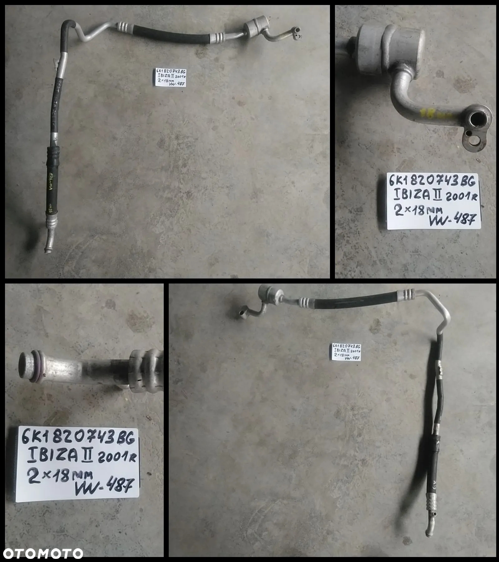 VW AUDI SEAT SKODA PRZEWÓD KLIMATYZACJI NR422-NR-642/4 - 7