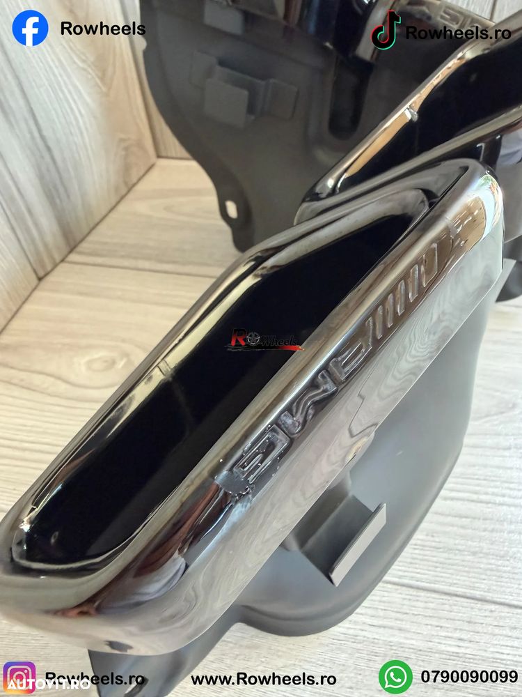Ornamente tobe Tips evacuare Mercedes AMG S class E class C class W222 W212 W218 W205 W223 black chrome - 4