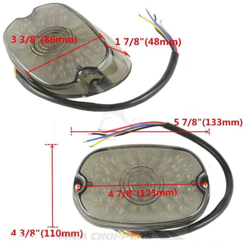 Lampa tylna LED 3 w 1 Trike Touring Dyna Softail Sportster - 4