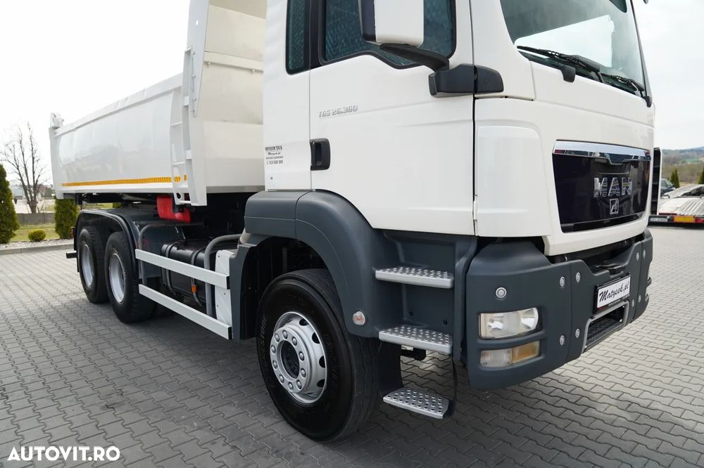 MAN TGS 26.360 / 6X4 / BASCUNĂ DUBLU / BASCUNĂ HIDRODOXICĂ / MANUALĂ BORDMATIC - 15