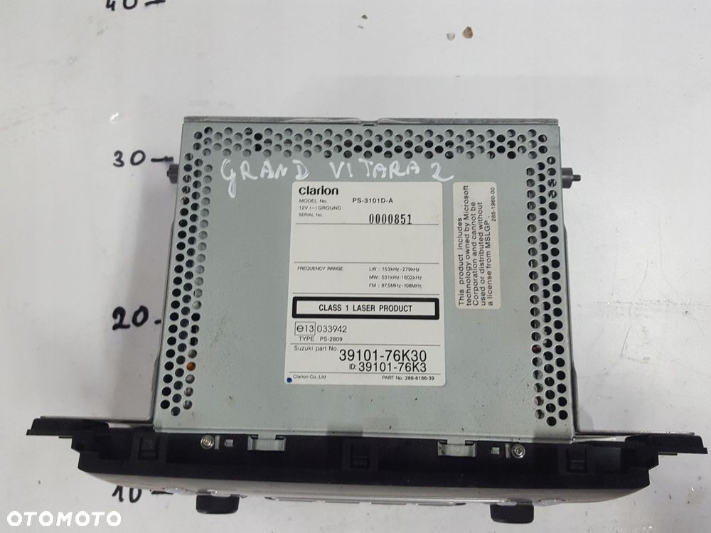 SUZUKI GRAND VITARA II LIFT 08-14r RADIO CD RADIOODTWARZACZ - 2