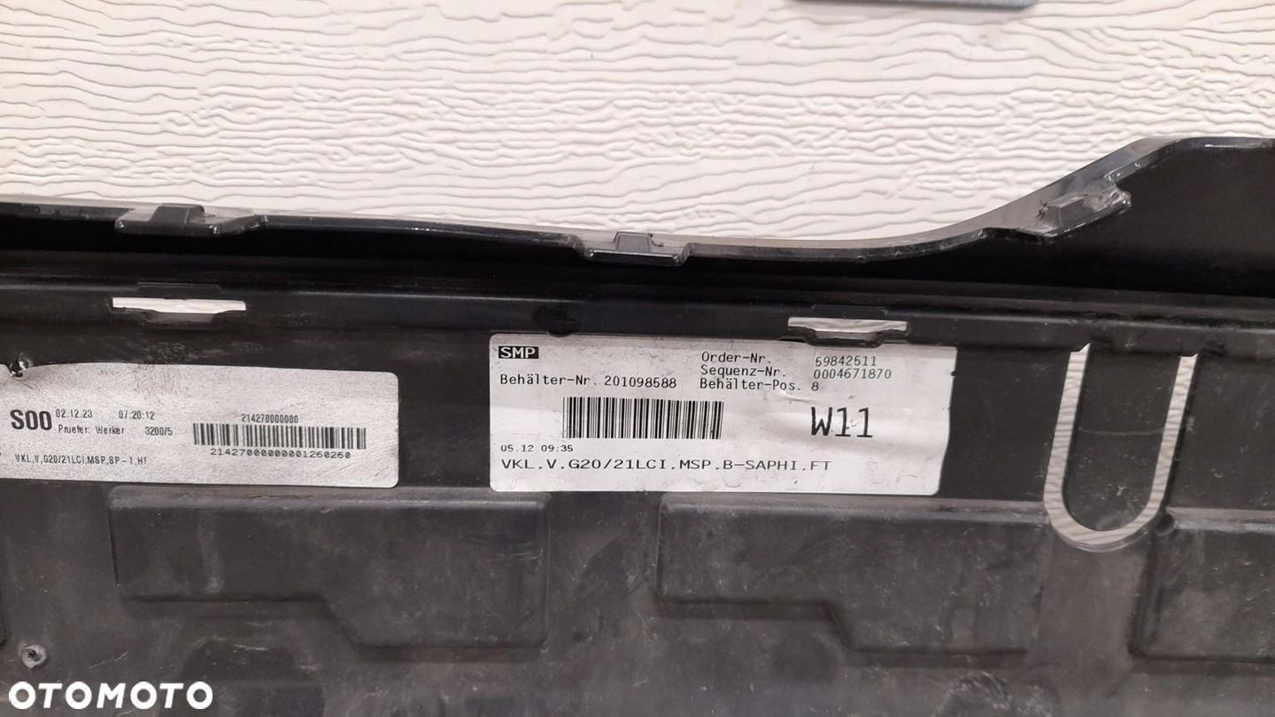 ZDERZAK PRZEDNI BMW 3 G20 G21 M-PAKIET LCI LIFT PDC - 5