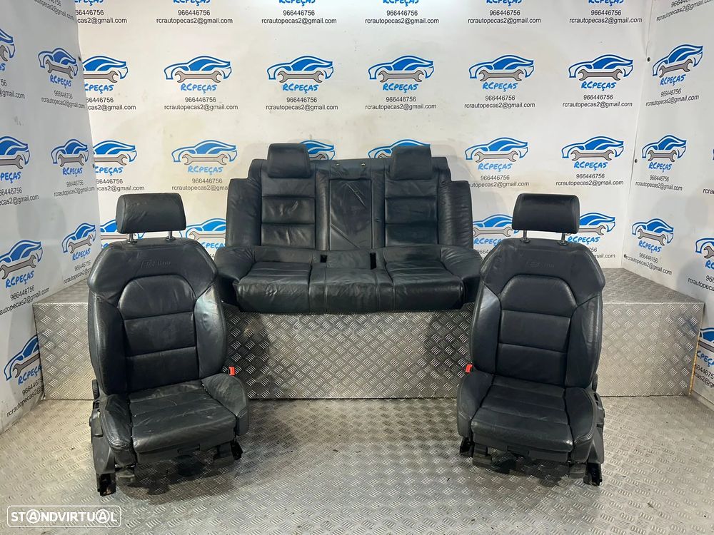 .Conjunto Bancos Sline Pele Frente Frontal Tras Traseiro Audi A6 C6 4F 2004 - 2011 - 1