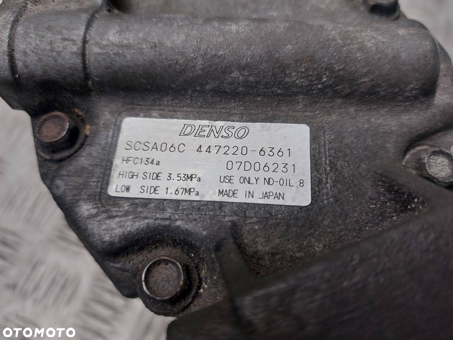 SPRĘŻARKA KOMPRESOR KLIMATYZACJI TOYOTA COROLLA E12 2.0 D4D - 5