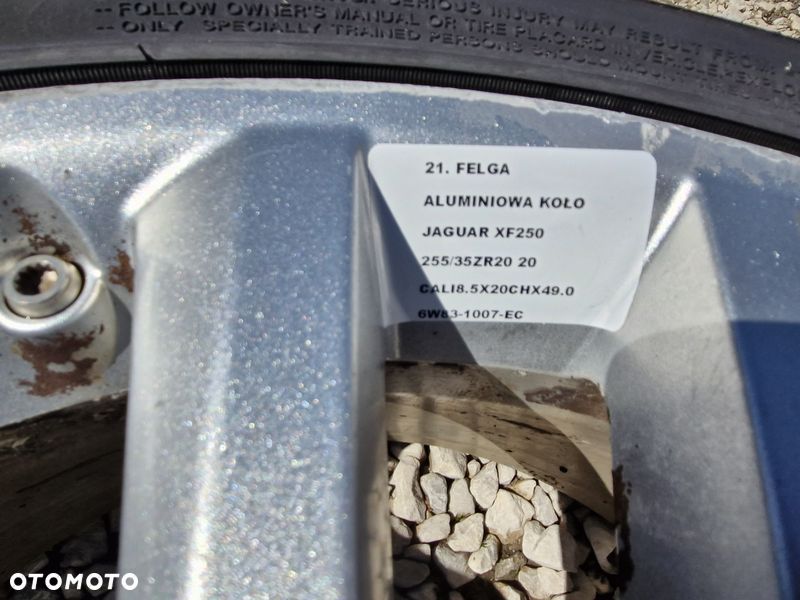 JAGUAR XF 250 FELGA ALUMINIOWA 8.5 20 CALI 6W83-1007-EC  KOŁO 5X108 - 5