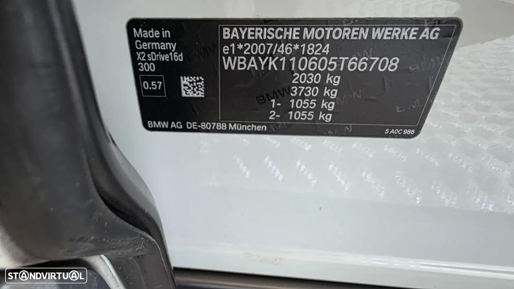 BMW X2 16 d sDrive Auto Pack M - 55