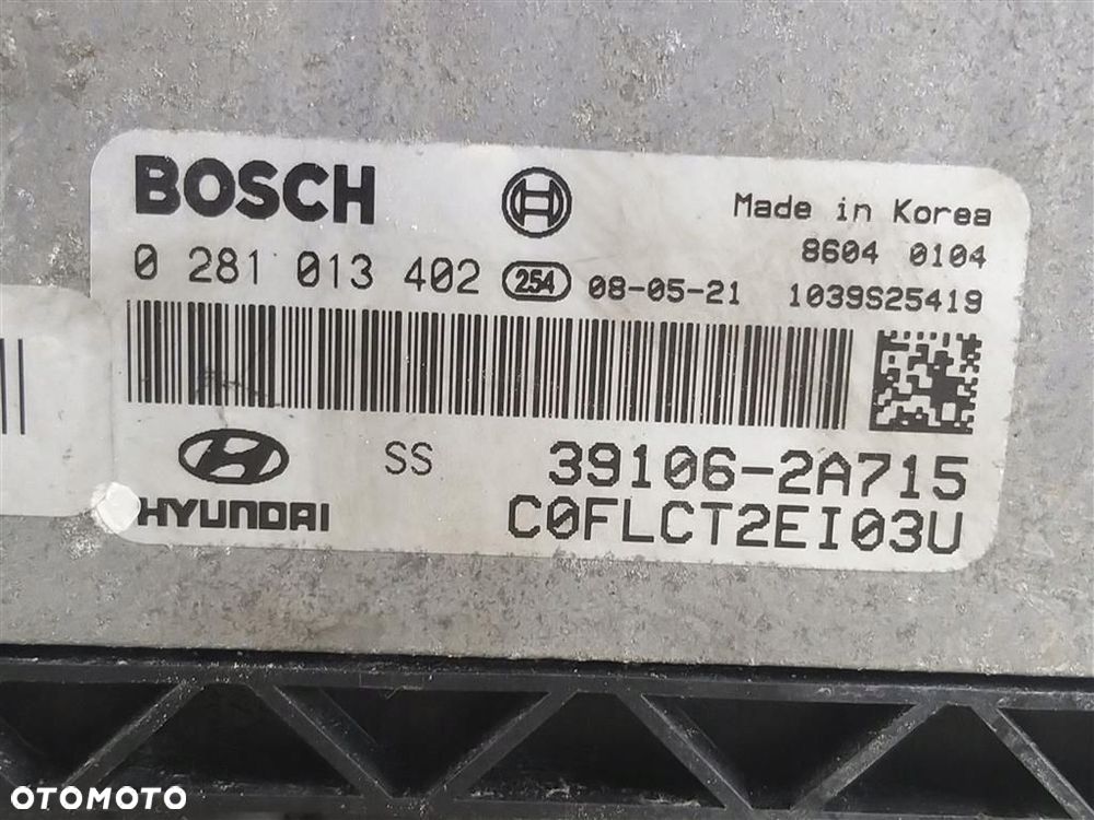 Komputer sterownik silnika Hyundai I30 I 2007-2012 1,6 CRDI 0281013402 - 4