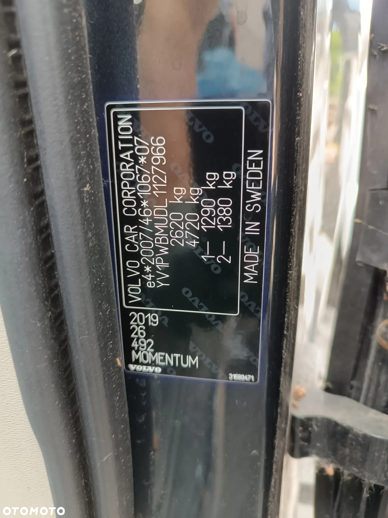 Drzwi Volvo V90 S90 Do założenia w kolor Lakier 492 - 2