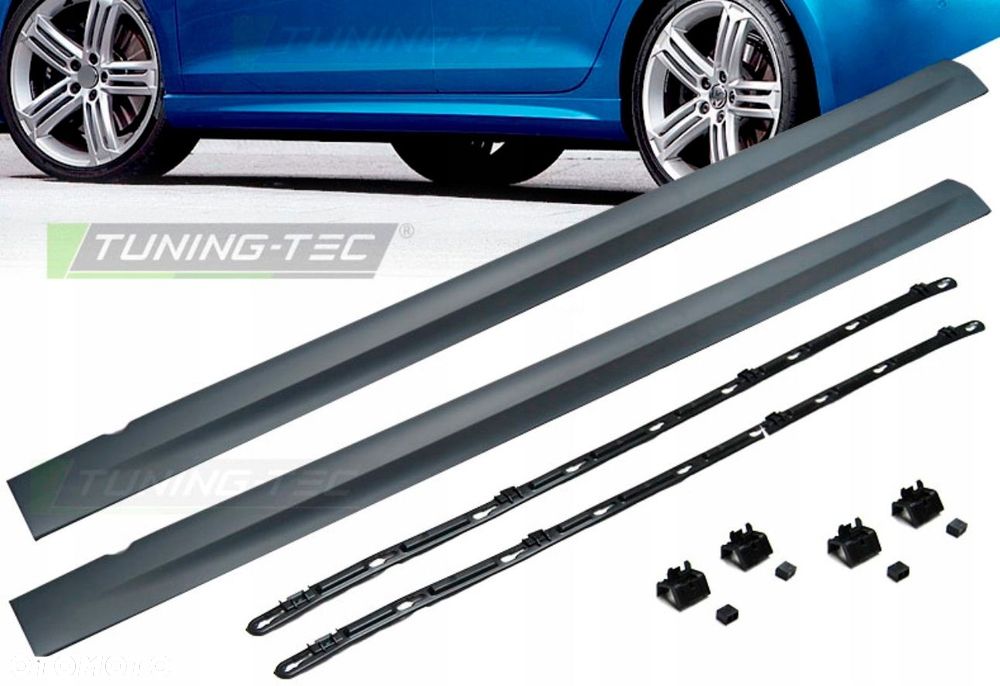 Progi Nakłdki Listwy plastikowe Tuning R20 R-line look VW Golf VI 6 5k 5k0 - 2