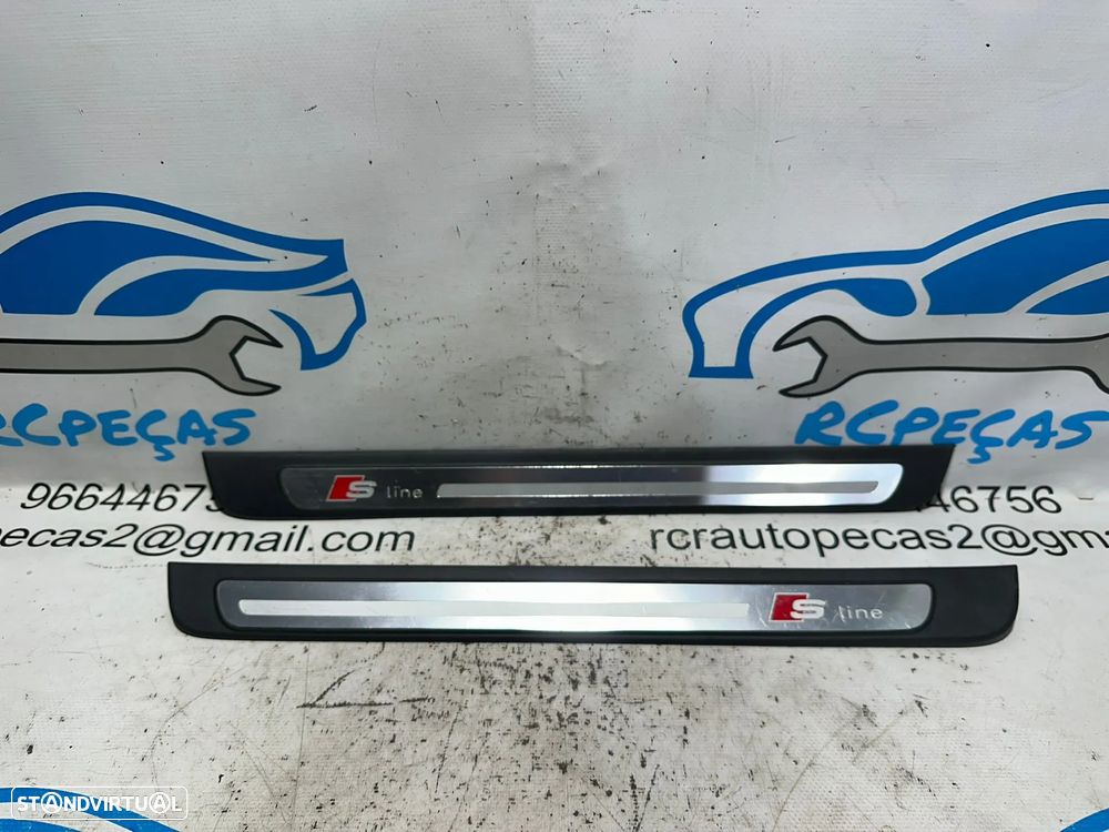 .Soleiras Porta Frente Frontal Embaladeira Original Audi A4 B8 S-line 8K0853373B 8K0853374B 2007 - 2015 - 2