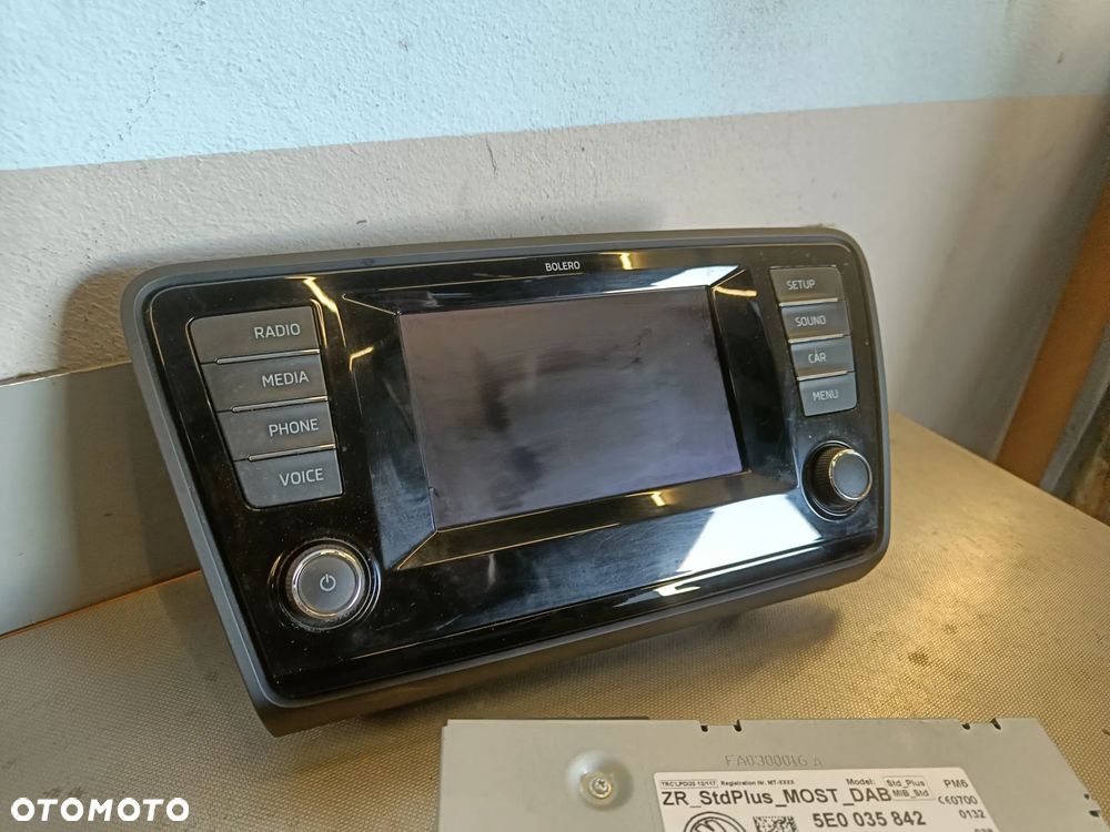 Radio Ekran Skoda Octavia 3 III Czytnik Multimediów Wyświetlacz 5E0035842 5E0919605B - 7